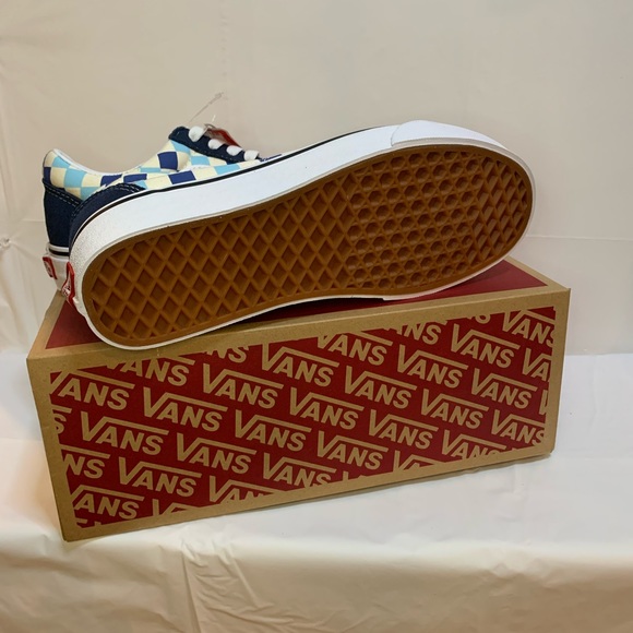 NWT - Vans Old Skool - Checkerboard -Blue Topaz- Unisex - Picture 2 of 5
